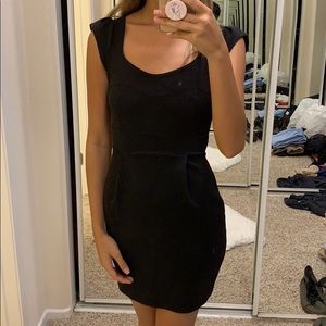 XS little black dress stretchy with back zipper